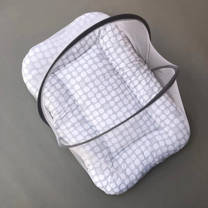 Mosquito Bed Net - Grey Dots Design