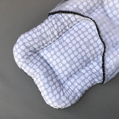 Mosquito Bed Net - Grey Dots Design